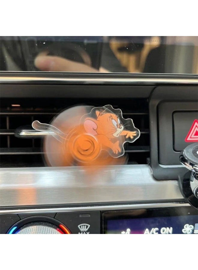 مشبك مخرج هواء السيارة، ديكور داخلي لطيف لمنفذ هواء القط والفأر (3 عبوات) - Image 1