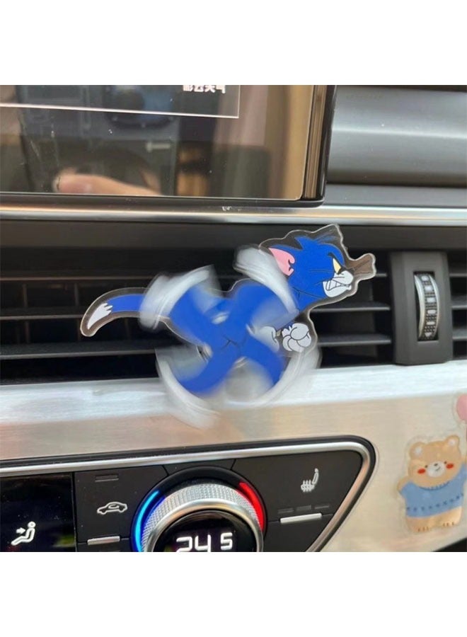 مشبك مخرج هواء السيارة، ديكور داخلي لطيف لمنفذ هواء القط والفأر (3 عبوات) - Image 2