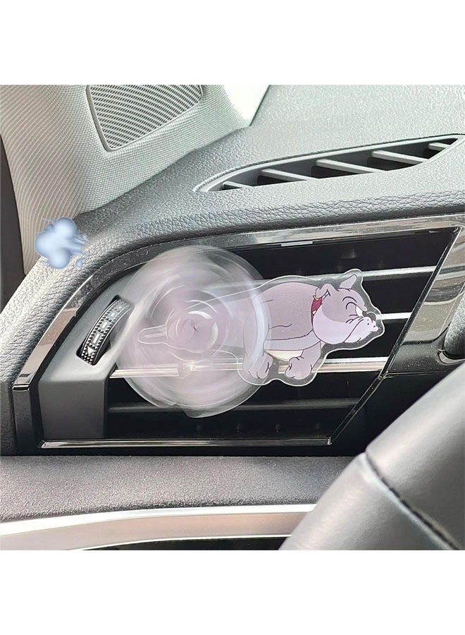 مشبك مخرج هواء السيارة، ديكور داخلي لطيف لمنفذ هواء القط والفأر (3 عبوات) - Image 3