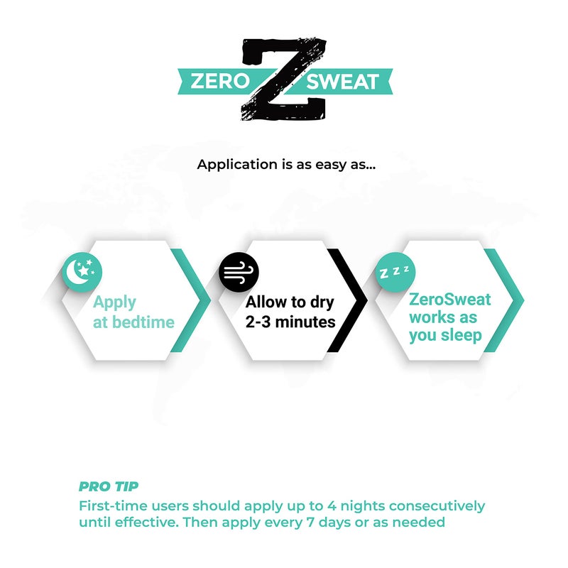 ZeroSweat Antiperspirant Wipes Deodorant | Clinical Strength Hyperhidrosis Treatment - Reduces Armpit Sweat - 10 Wipes New & Improved - Image 5