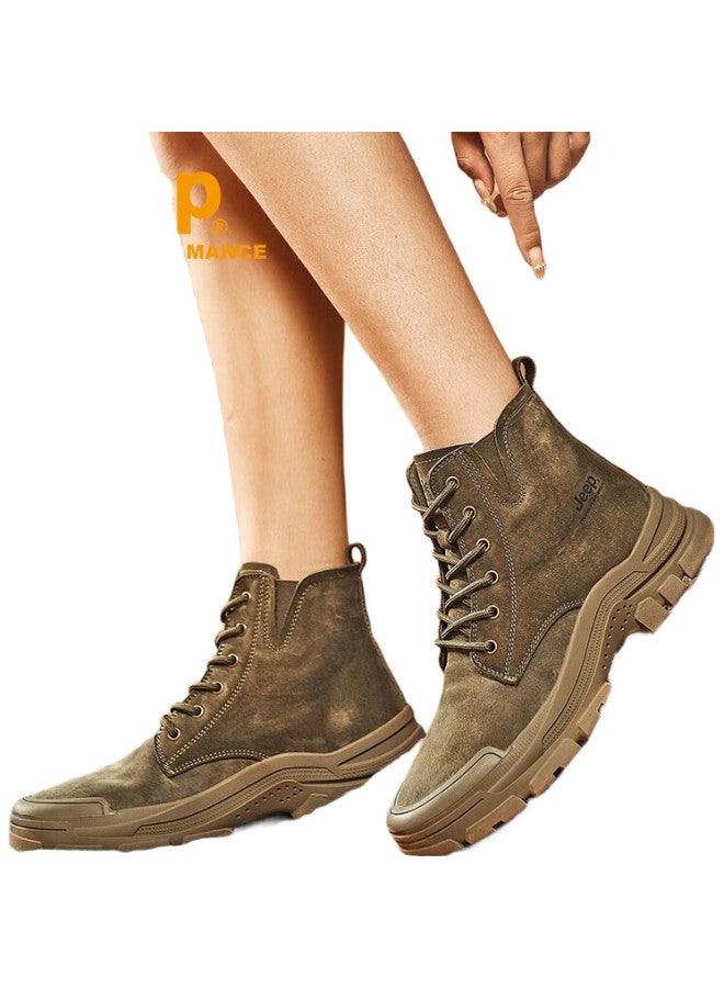 Jeep Women'S Hiking Shoes, Outdoor Sports Trekking Shoes, Women'S High-Top Work Casual Shoes, Non-Slip Wear-Resistant Off-Road Mountaineering Boots - Image 1