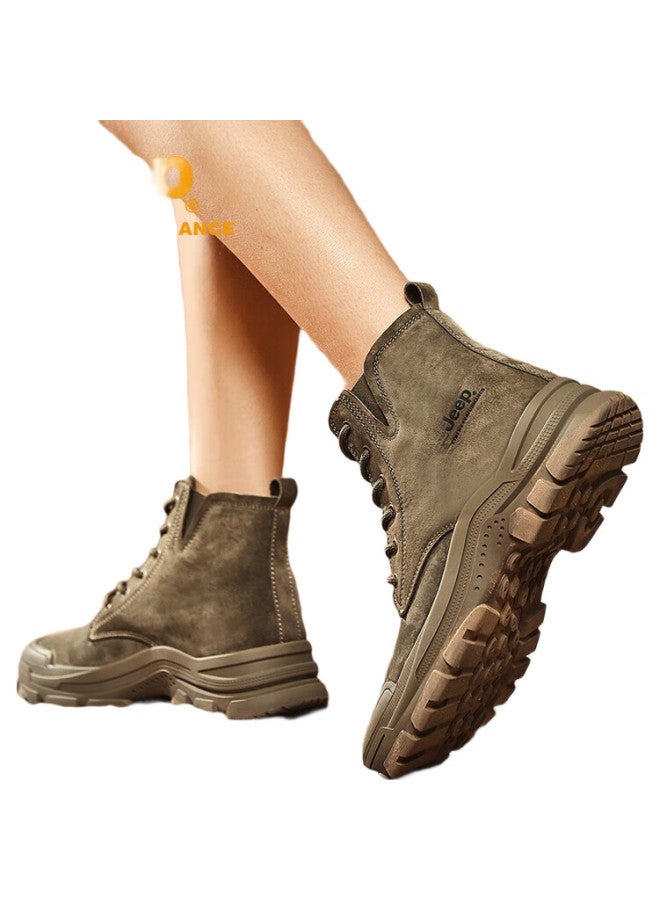 Jeep Women'S Hiking Shoes, Outdoor Sports Trekking Shoes, Women'S High-Top Work Casual Shoes, Non-Slip Wear-Resistant Off-Road Mountaineering Boots - Image 2