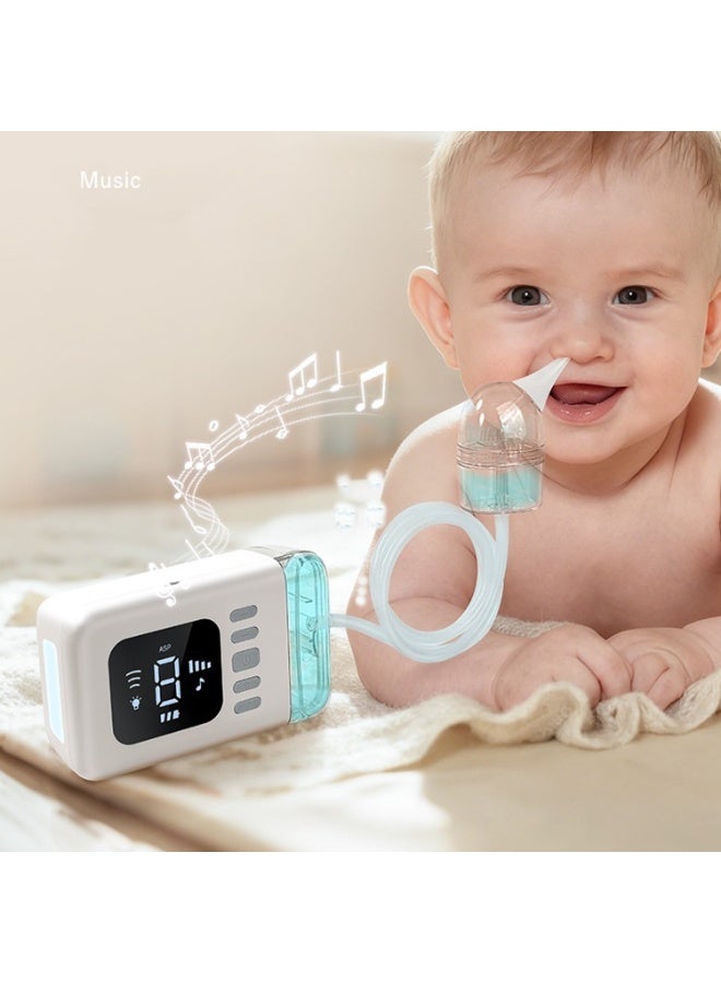 Electric Nasal Aspirator for Babies DQ-18, Baby Nose Cleaner with 9 Suction Levels, LED Display, Music & Night Light, Rechargeable Portable Infant Nasal Cleaner with Silicone Tips - Image 2