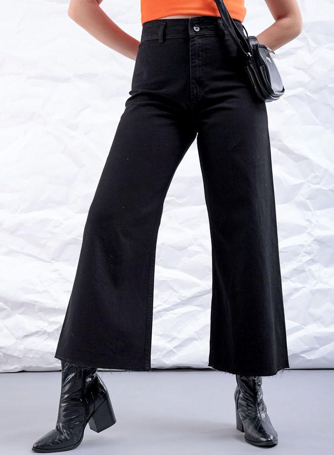 مرفوعة جينز بوت كت بحافة خام - Image 1