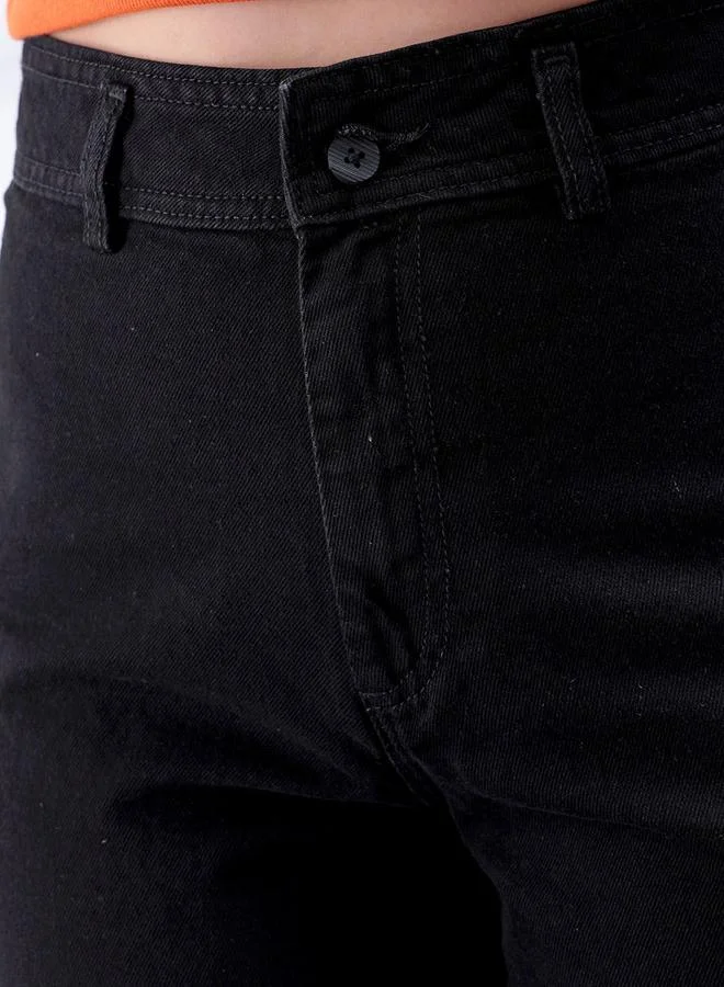 Freehand Black Freehand Women Raw Edge Bootcut Jeans for Women | Best Price UAE