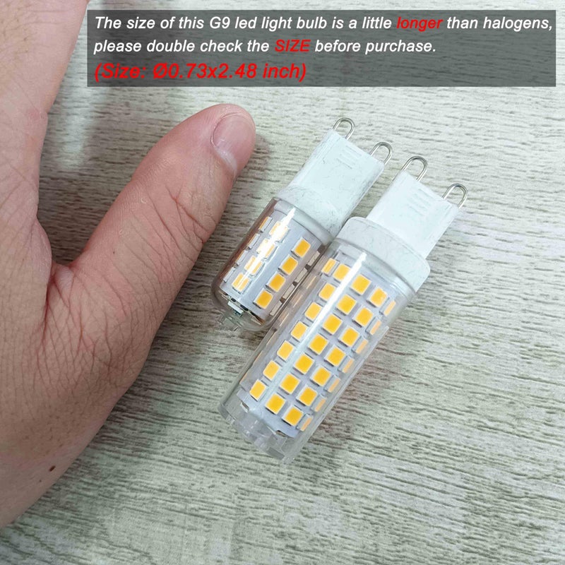 Ziomitus Dimmable G9 Led Bulbs 5W Replace 40W 50W 60W Halogen Bulbs,3000K Warm White,AC120V No Flicker Dimmable G9 T4 Led Corn Bulbs for Pendant Ceiling Chandelier Wall Lighting,600 lm,5Pack - Image 4