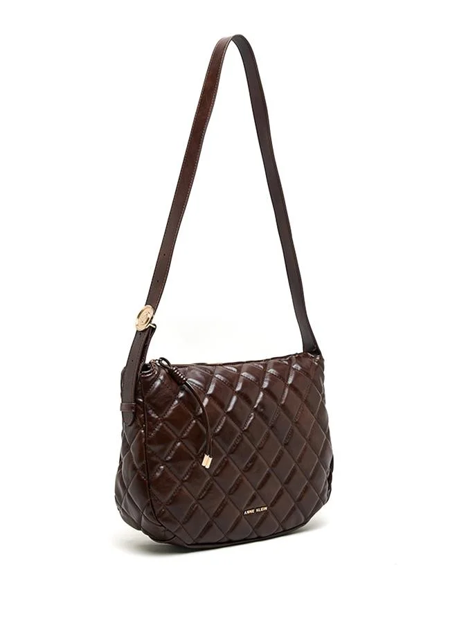 Anne Klein Quilted PU Crossbody Bag