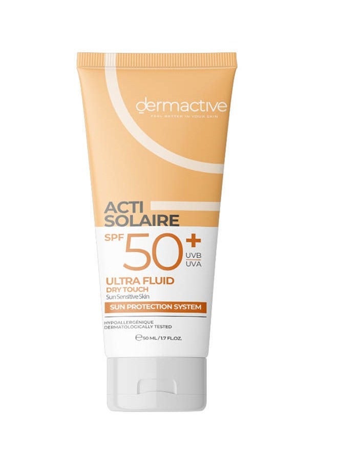 Dermactive DERMACTIVE ACTI SOLAIRE SPF50 FLUID LIGHT TINTED 50ML - Image 1