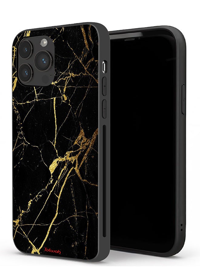 Tolwak Apple iPhone 13 Pro Protective Case Crack Marble - Image 1