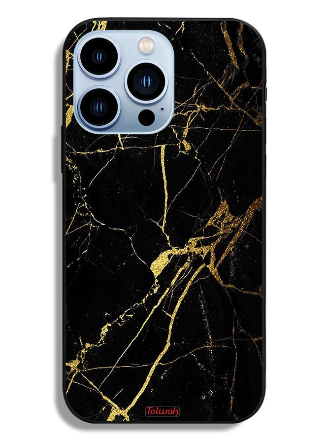 Tolwak Apple iPhone 13 Pro Protective Case Crack Marble - Image 2