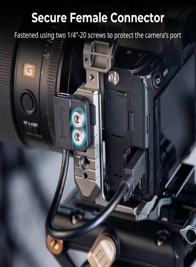 SMALLRIG USB-C Male to Female Data Cable (7.9 inch), 240W Fast Charging / 20Gbps Data Transfer, for Camera Cages & L-Shaped Plates, USB 3.2 Gen 2x2-5078 - Image 5