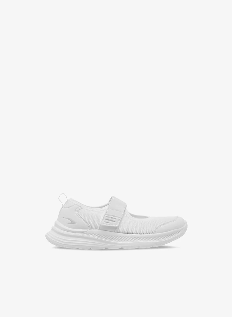 Dash Girls Textured Mary Jane School Shoes with Hook and Loop Closure