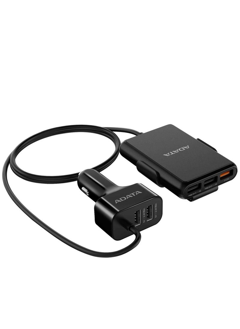 شاحن سيارة Adata CV0525 USB بخمسة منافذ - أسود - pzsku/Z2637C15D58F1ED8A4517Z/45/_/1734256248/6363467b-d395-40d6-86f6-033f77690c85