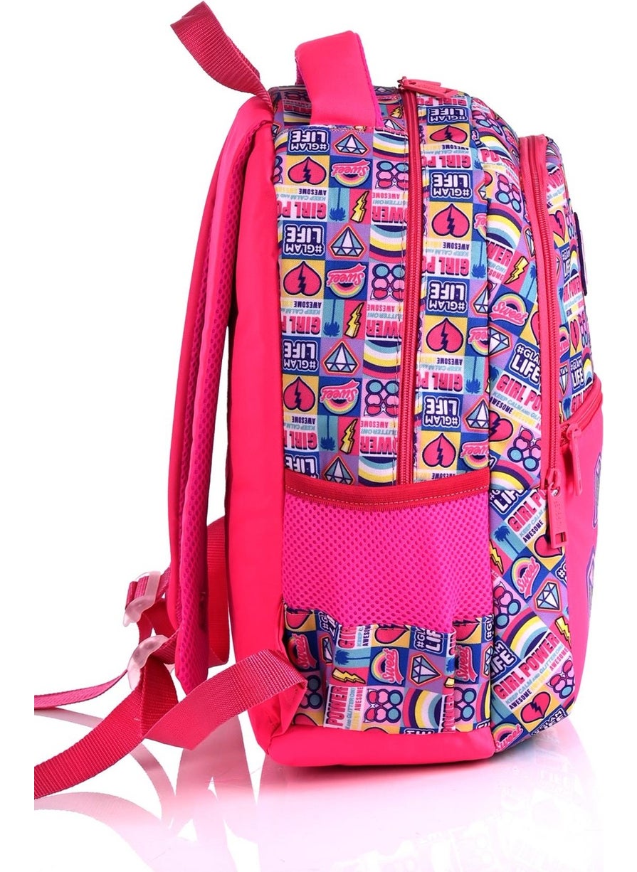 muggle 6627 Sweet Pink School Bag Set of 3  - Image 4