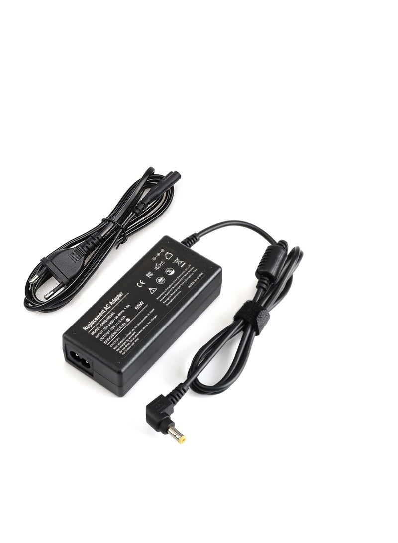 Terabyte 19V 3.42A Power Supply Charging Cable for Laptop Charger R556 R556U R556L R510L R752L R752N E15301 E15302 E14301 (5.5 x 2.5 mm) AC Adapter - Image 1