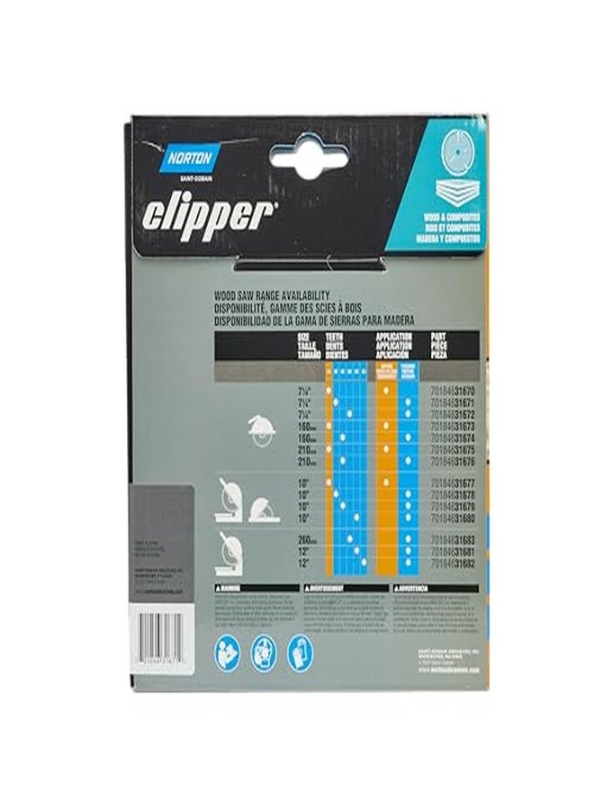 Norton Clipper Circular Saw Blade, 7-1/4 x 5/8 Inch 40 Tooth, for Various Wood Cutting, Professionals and DIY Friendly - Image 3