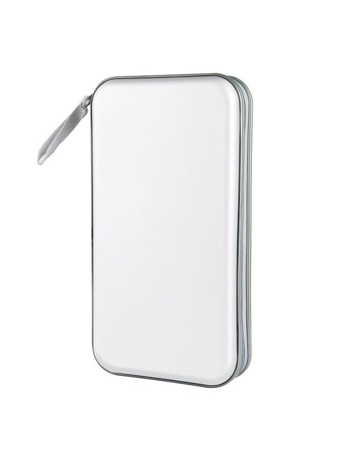 Siveit 80 Capacity Heavy Duty CD/DVD Wallet Binder, Storage, Case, Bag, Holder, Booklet (White) - Image 1