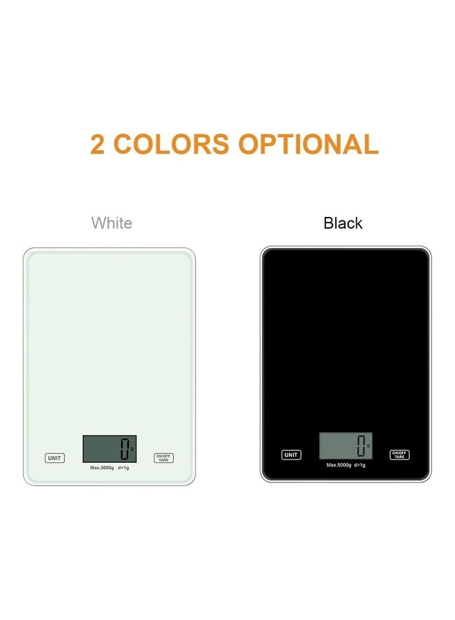NIBEMINENT USB Rechargeable Digital Kitchen Food Scale Black - Image 2