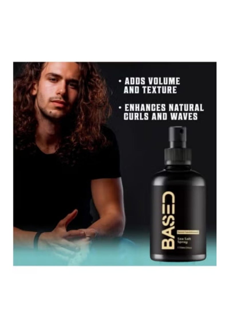 Based Sea Salt Texturizing Spray 6 oz – Natural Beach Waves & Volume with Kelp & Vitamin B5 | Lightweight Non-Greasy Sulfate & Paraben Free - Image 3