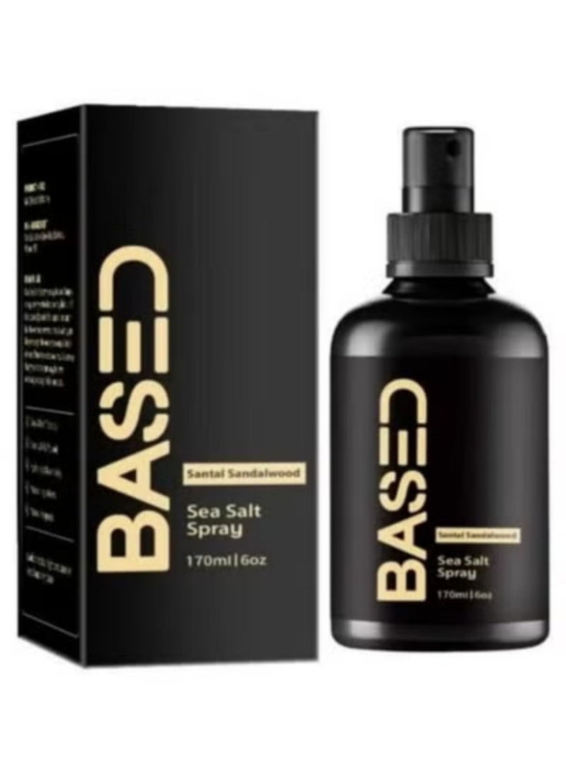 Based Sea Salt Texturizing Spray 6 oz – Natural Beach Waves & Volume with Kelp & Vitamin B5 | Lightweight Non-Greasy Sulfate & Paraben Free - Image 1