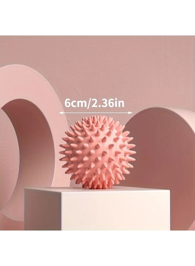 كرة تدليك البرتقالي لتخفيف العضلات للياقة البدنية واليوغا للقدمين والفخذين والكتفين والرقبة والذراعين - Image 4