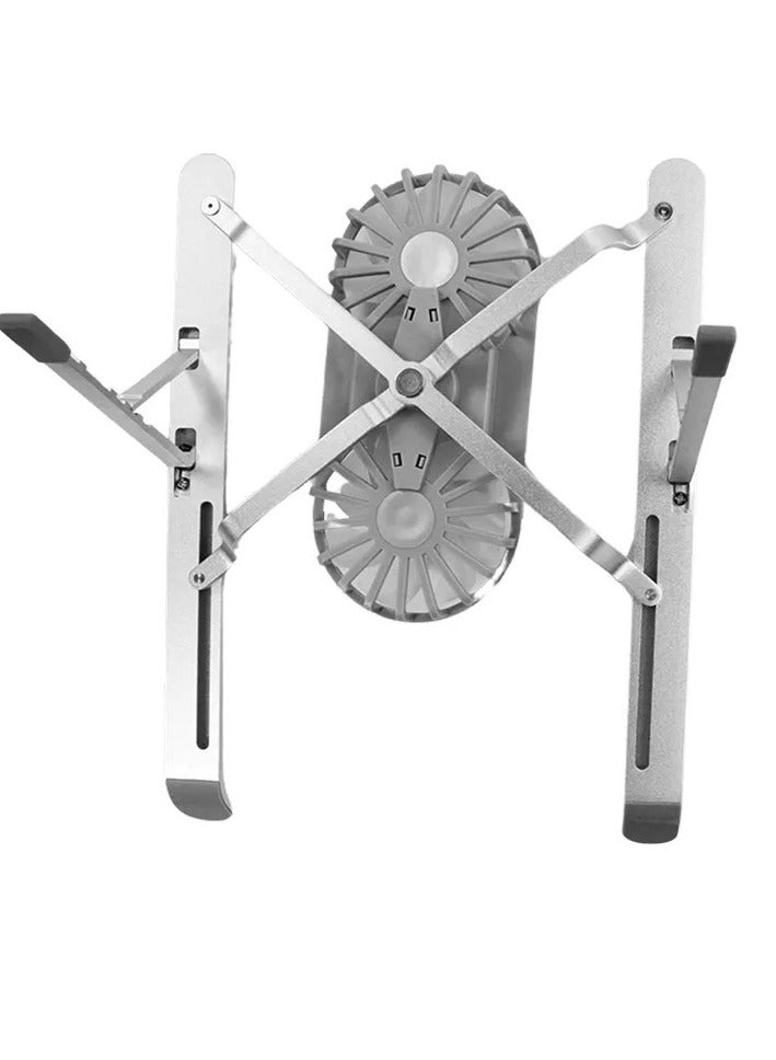 Generic S400 Pro Aluminum Alloy Laptop Stand with Fans Folding Adjustable Lightweight Durable  - Image 4