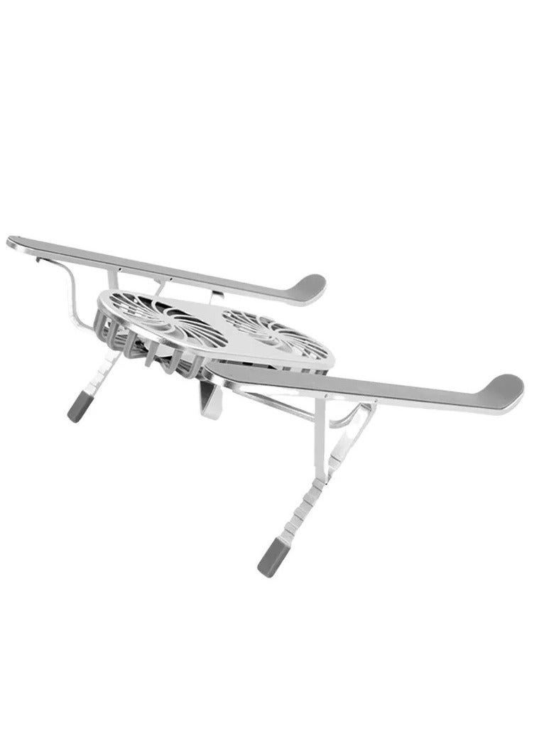 Generic S400 Pro Aluminum Alloy Laptop Stand with Fans Folding Adjustable Lightweight Durable  - Image 3