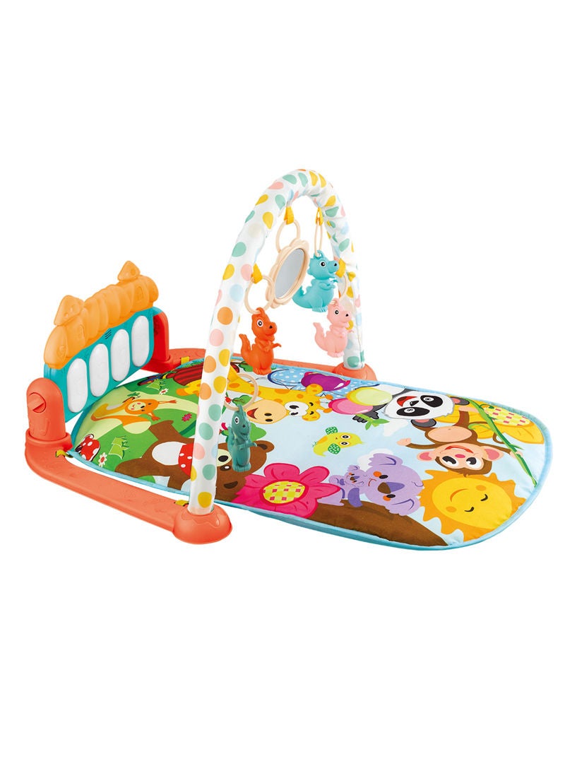 Sharpdo Play Mat With Pedal Piano Fun and Safe Kids Fitness Rack Indoor Gym for Kids Set Adjustable Children's for Home Exercise Kids Fitness - Image 1