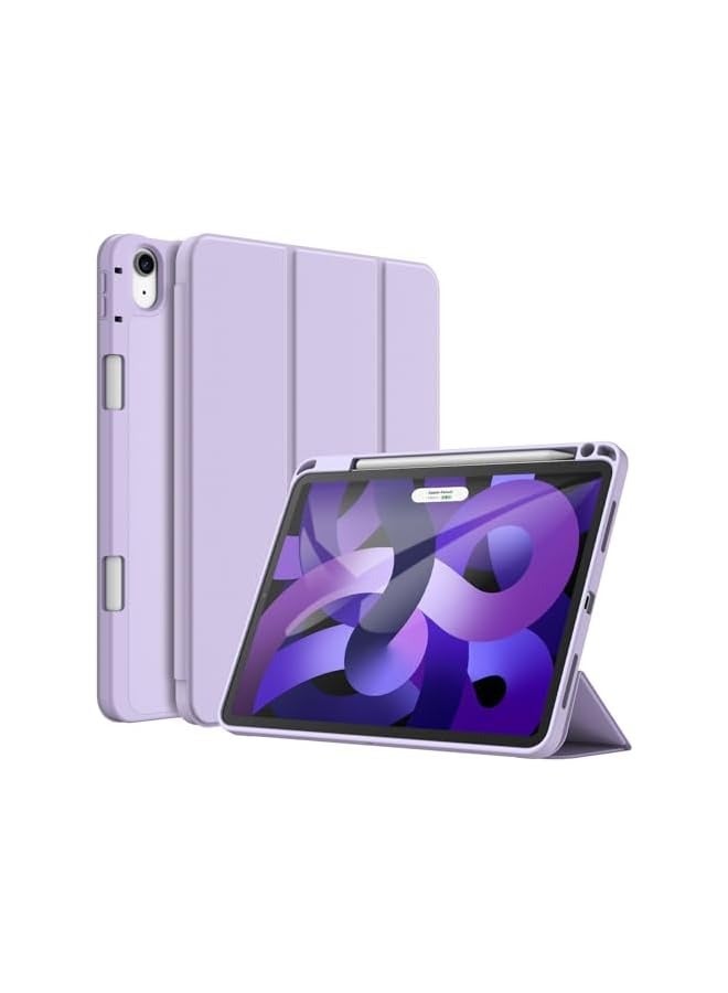 Jetech Case for iPad Air 11-Inch M2 (2024), iPad Air 5/4 (2022/2020 5th/4th Generation 10.9-Inch) with Pencil Holder, Slim Tablet Cover with Soft TPU Back, Auto Wake/Sleep (Purple) - Image 1
