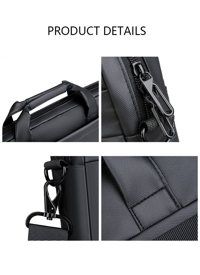 DUNISO 15.6 Inch Laptop Bag Lightweight Computer Bag Travel Business Handbag Briefcase Water Resistance Shoulder Messenger Bag for Men and Women Work Office  - Image 4