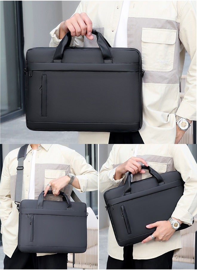 DUNISO 15.6 Inch Laptop Bag Lightweight Computer Bag Travel Business Handbag Briefcase Water Resistance Shoulder Messenger Bag for Men and Women Work Office  - Image 3