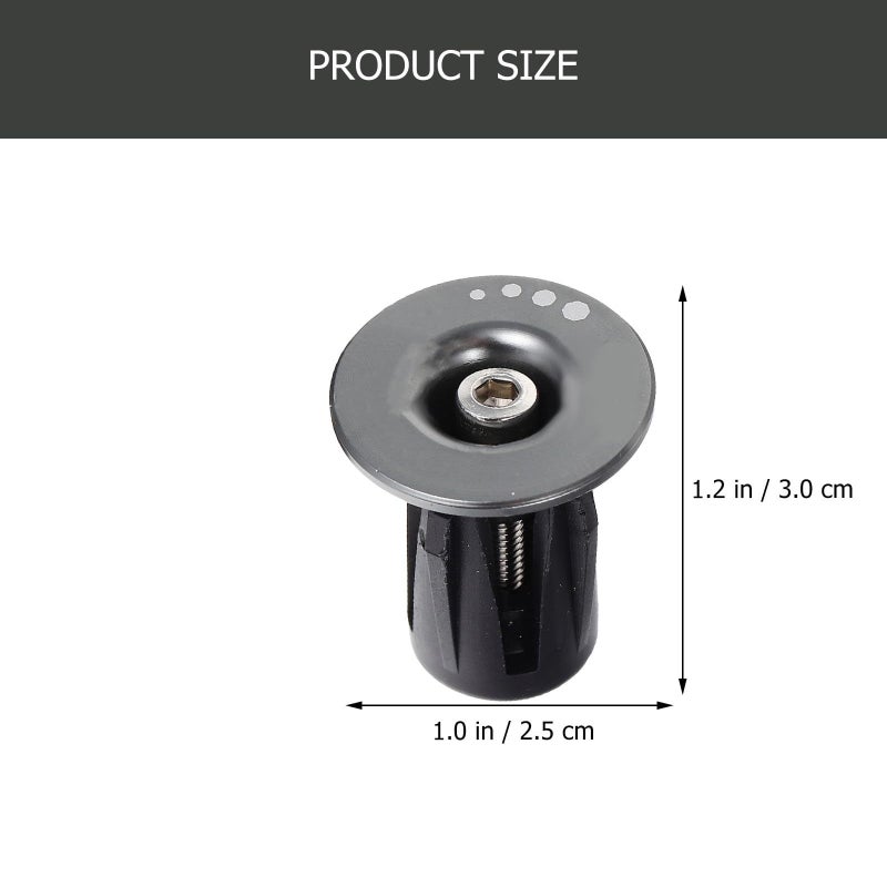 1 Pair Aluminum Alloy Handlebar End Caps for Road Mountain Bicycle Fixed Gear Bike Silver - Image 3