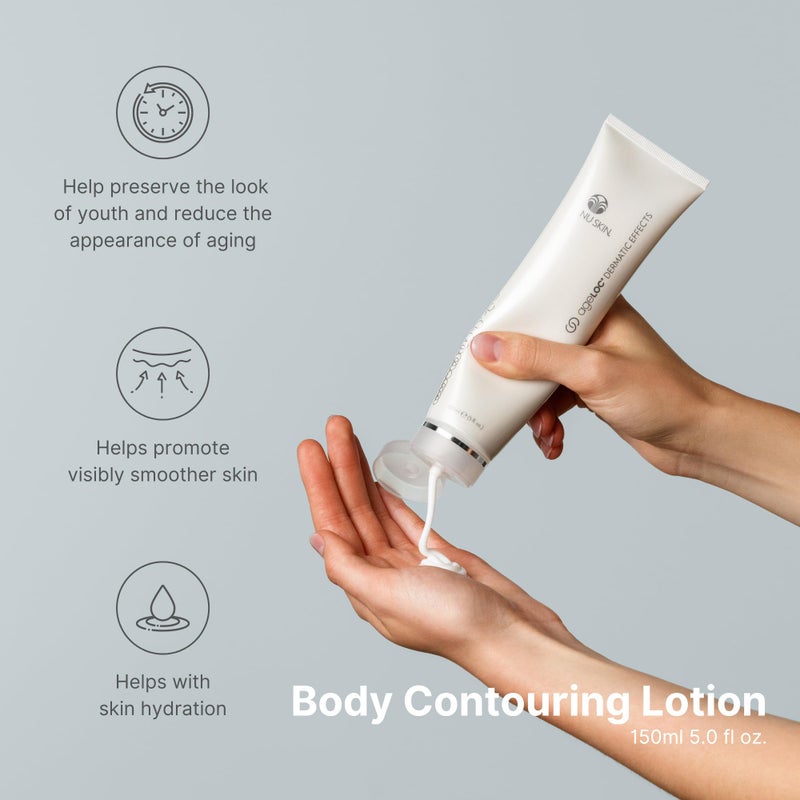Nu Skin ageLOC Dermatic Effects Body Contouring Lotion | Scientifically Formulated to Deliver ageLOC Anti-Aging Benefits for Visibly Firmer, Hydrated Skin | 1 Pack - Image 3