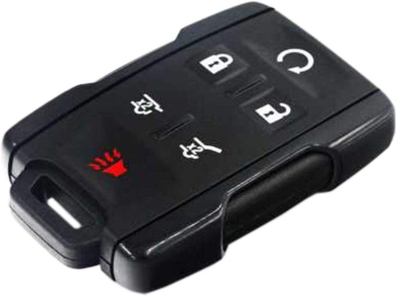 Arruweer هيكل حافظة لمفتاح السيارة الذكي مناسب لطرازات شيفروليه تاهو سابيربان (Chevy Tahoe Suburban) وجي إم سي يوكون (GMC Yukon) للسنوات 2014، 2015، 2016، 2017. رقم المنتج: M3N-32337100. يُستخدم كغطاء لوحدة التحكم عن بعد بدون مفتاح لفتح السيارة (لون أسود). - Image 1