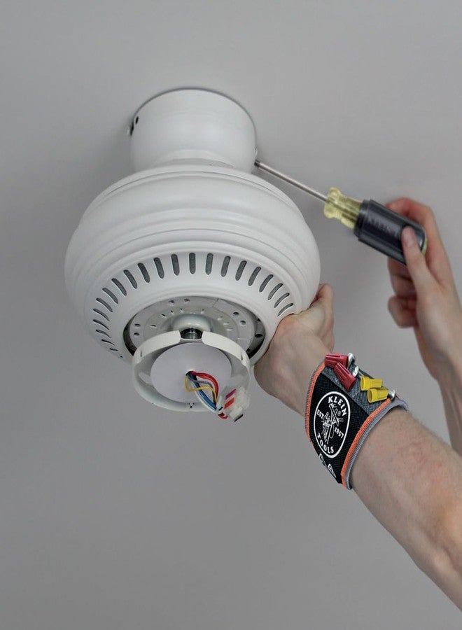 Klein Tools 55895 Magnetic Wristband, Tradesman Pro Tool Wristband Holds Wire Connectors, Screws, Nails, Drill Bits, With Breathable Mesh - Image 5