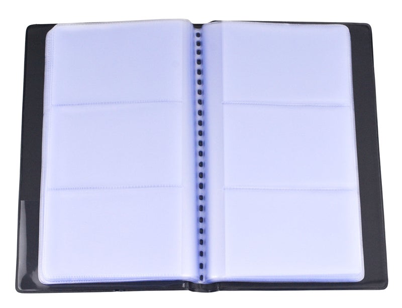 SAMYO Business Journal Name Card Book Holder Organizer - Holds 240 Cards - Black - Image 2