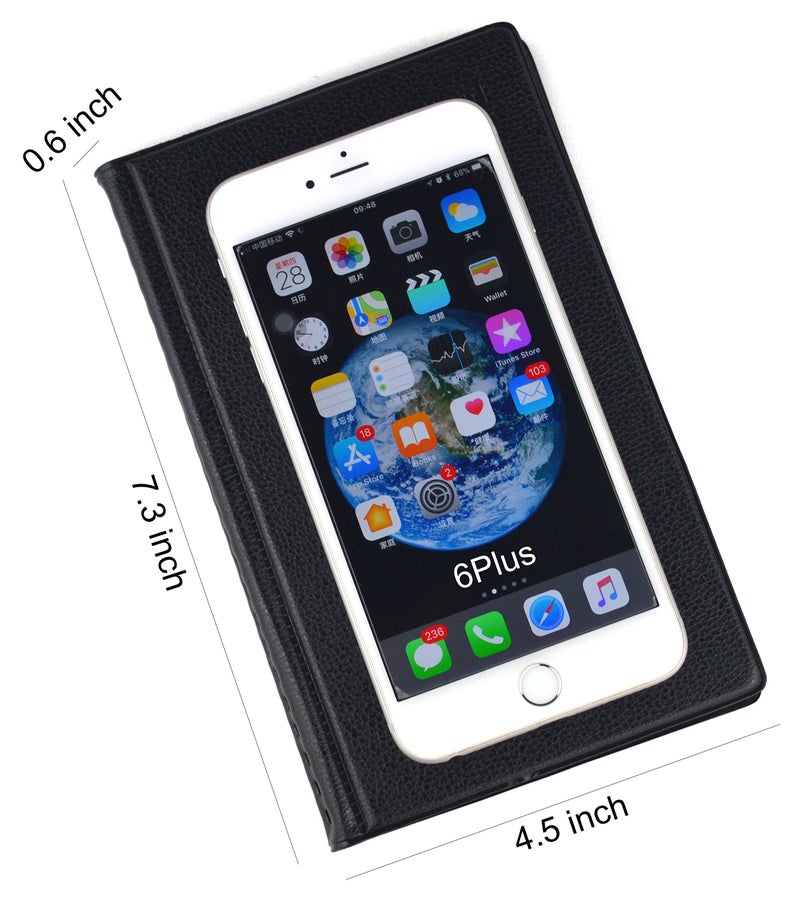 SAMYO Business Journal Name Card Book Holder Organizer - Holds 240 Cards - Black - Image 3