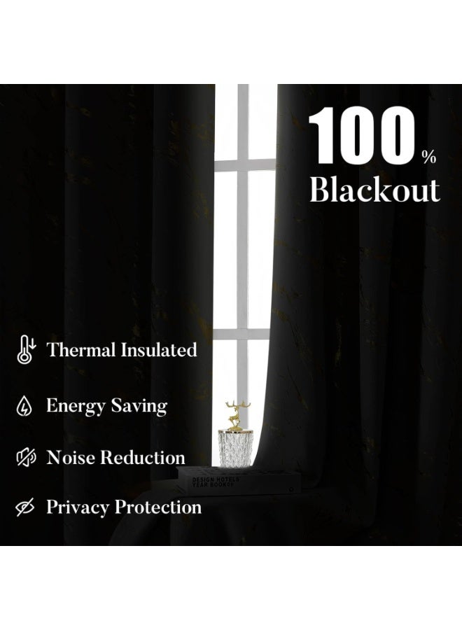 Relex 2 Panels Kids Curtains for Nursery, Star and Moon Blackout Curtains for Boys Girls Bedroom, Room Darkening Thermal Insulated Grommet Curtains for Baby, Grey - Image 4