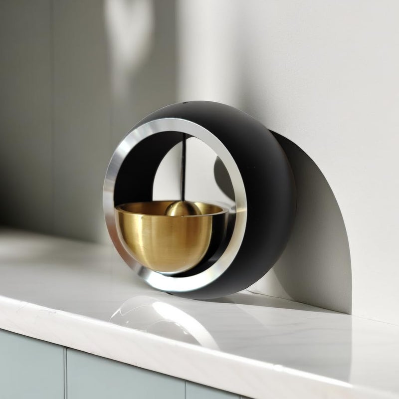 Cizenal Shopkeepers Bell for Door Opening, Door Chime for Business When Entering, Easy to Install Magnetic Doorbell, Unique Business Decorations and Entrance Hanging Decorations- Creative Gift (black) - Image 5