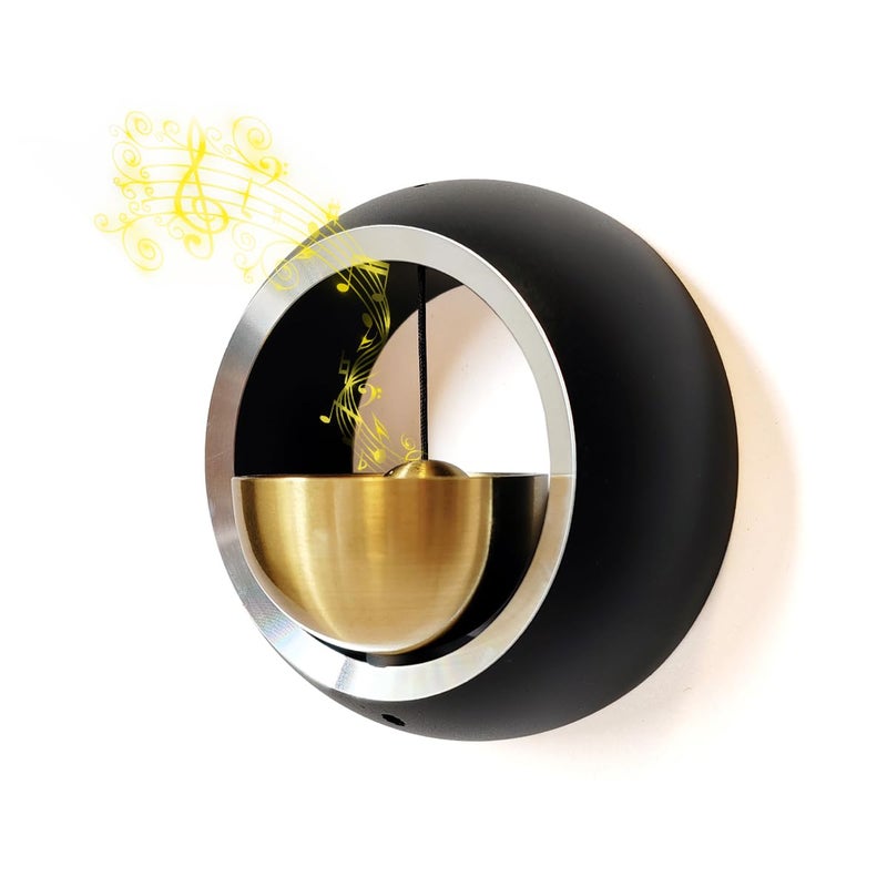 Cizenal Shopkeepers Bell for Door Opening, Door Chime for Business When Entering, Easy to Install Magnetic Doorbell, Unique Business Decorations and Entrance Hanging Decorations- Creative Gift (black) - Image 1