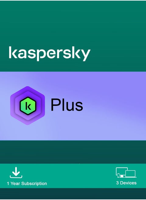 Kaspersky Plus | 3 Devices 1 Year | 2025 | Digital License | Same Day Delivery
