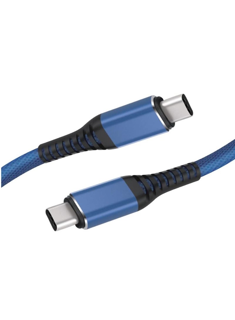 G-TiDe Fast Charging Cable Type C To Type C Exc38 Blue