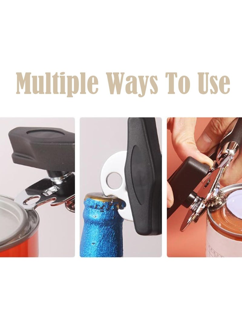3-in-1 Manual Can Opener, Stainless Steel with Non-Slip Handle - Image 4
