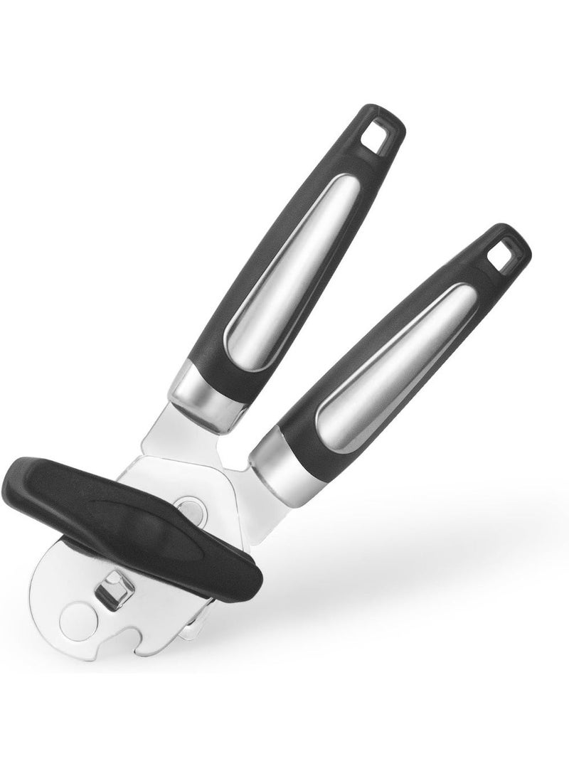 3-in-1 Manual Can Opener, Stainless Steel with Non-Slip Handle - Image 1