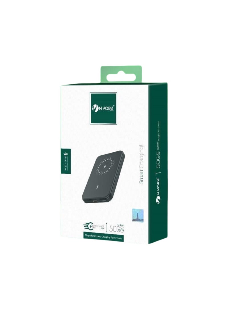 NYORK MagSafe Wireless Charging Power Bank – 5000mAh | Prime Series (Model: PB512) - Image 1