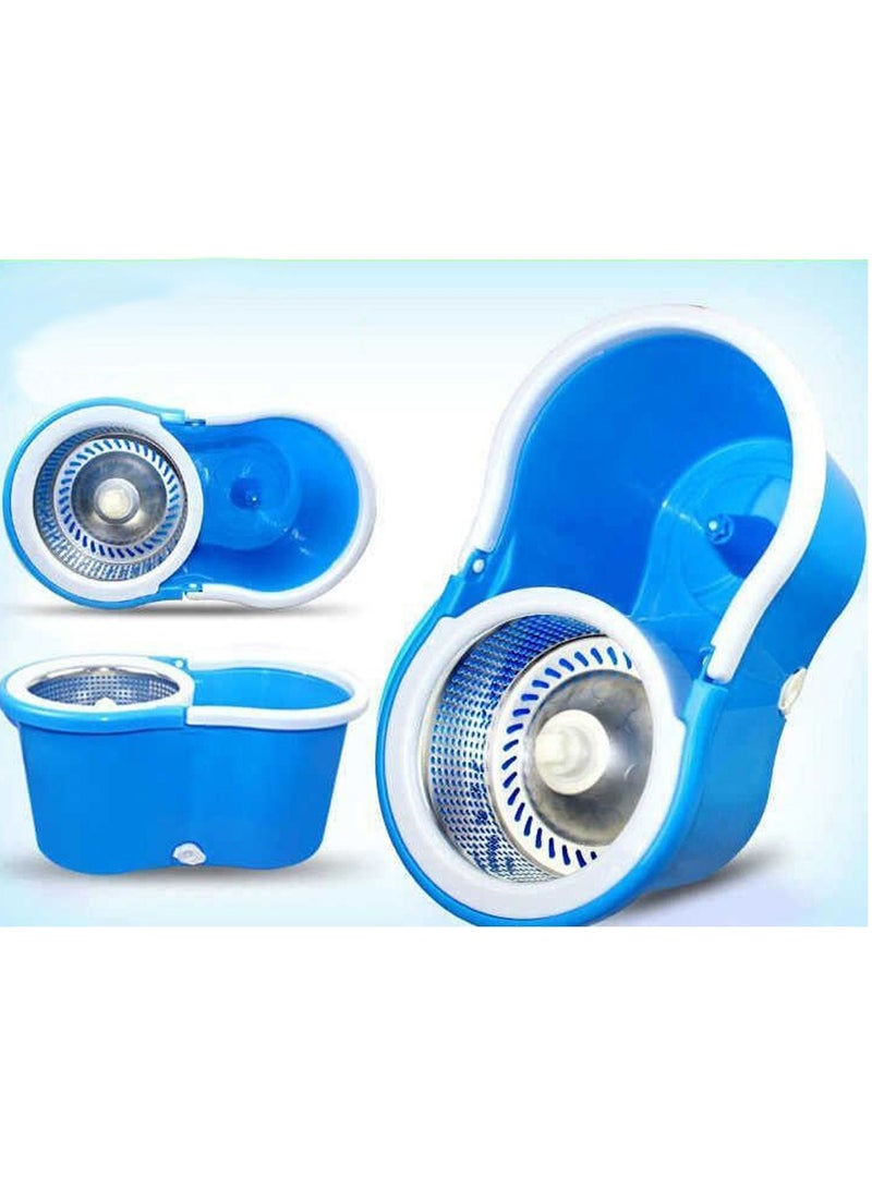 DubaiGallery Magic Cleaning 360 spin stainless basket Mop Set - Blue  - Image 3