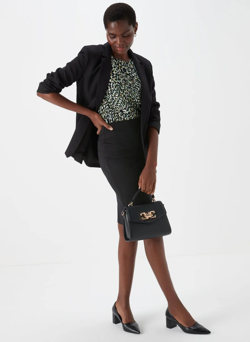 ماتلان Et Vous Black Ponte Skirt