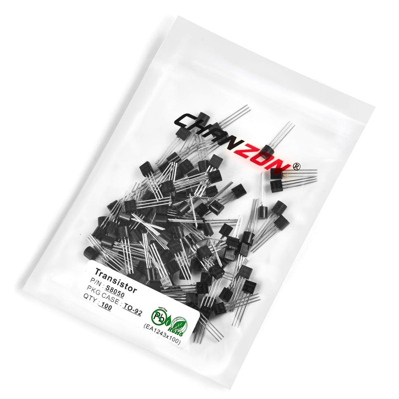 CHANZON S8050 TO-92 NPN Power BJT Bipolar Junction Transistor (Pack of 100pcs) - Image 3