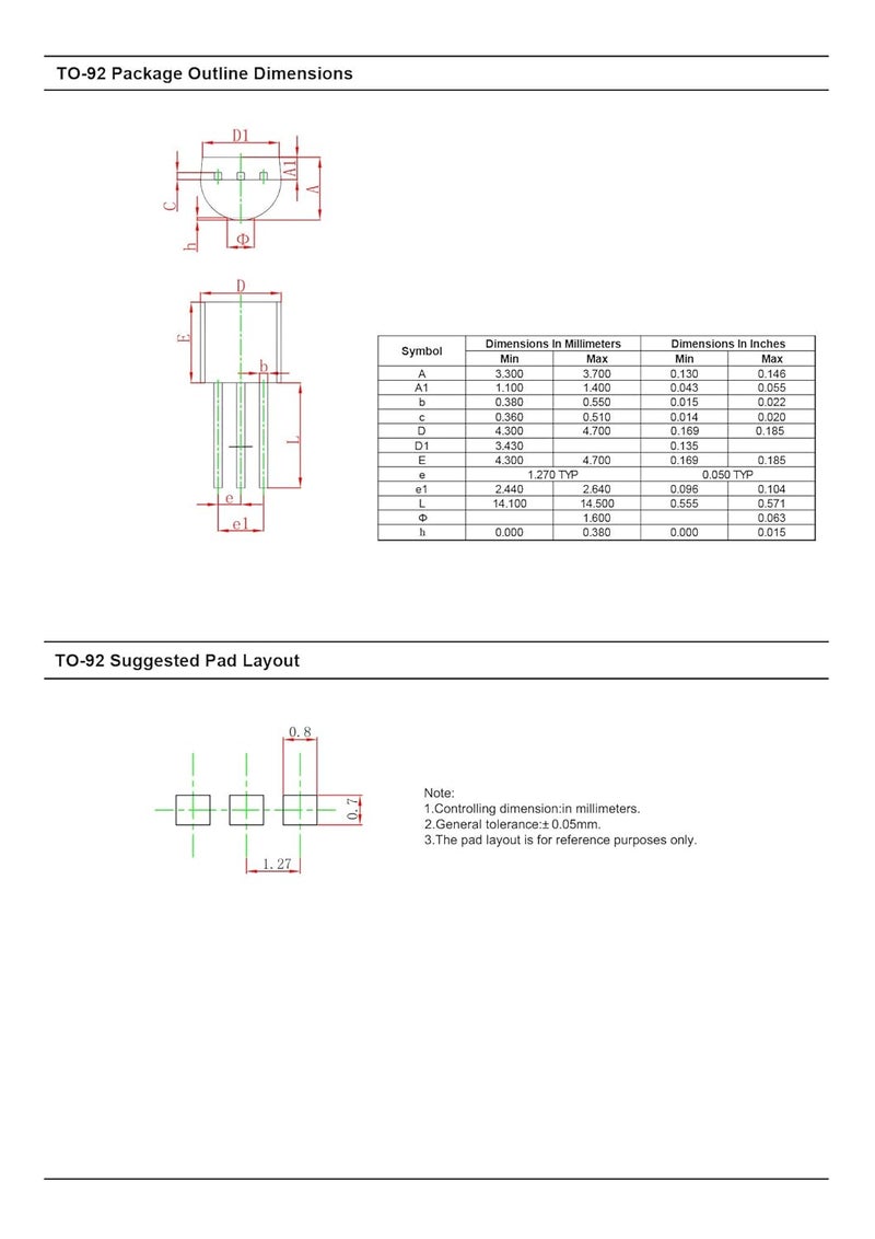 CHANZON S8050 TO-92 NPN Power BJT Bipolar Junction Transistor (Pack of 100pcs) - Image 5