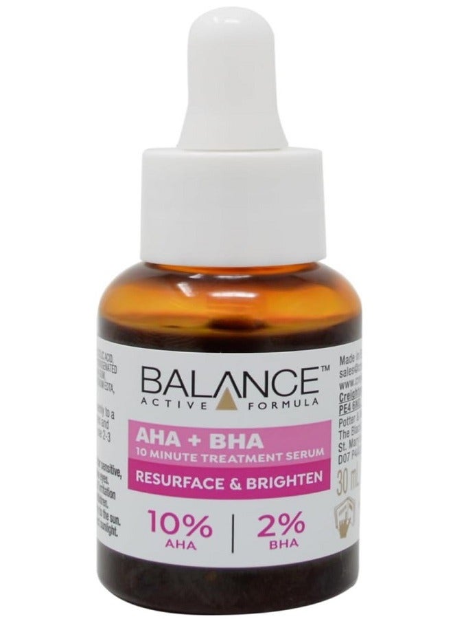 Balance Active Formula سيروم إعادة تشكيل وإشراق بتركيز AHA 10% + BHA 2% من بالانس أكتيف فورمولا مع حمض الجليكوليك وحمض الساليسيليك. يجدد نسيج البشرة. يقشر بعمق ويضيء، 30 مل (عبوة من 1) - Image 2